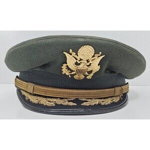 Vintage Army Major Dress Hat Berkshire De Luxe Vintage Military Militaria